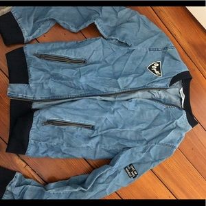 Zara Bomber Jean Jacket